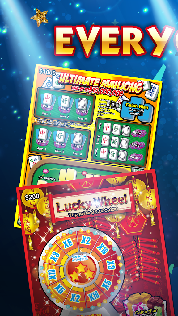 Lottery Scratch Off - Mahjong