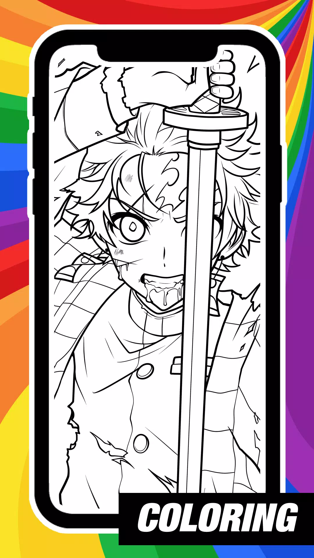 AR Draw Coloring Demon Slayer