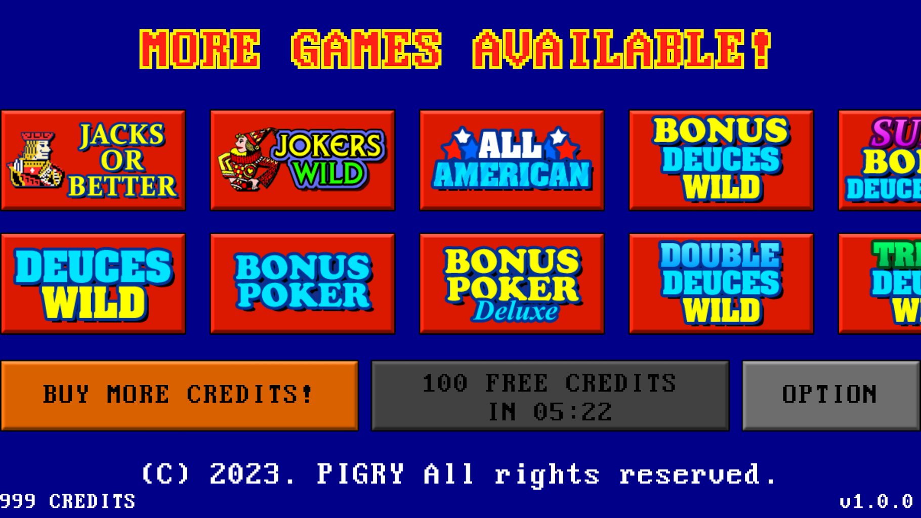 Video Poker Simulator