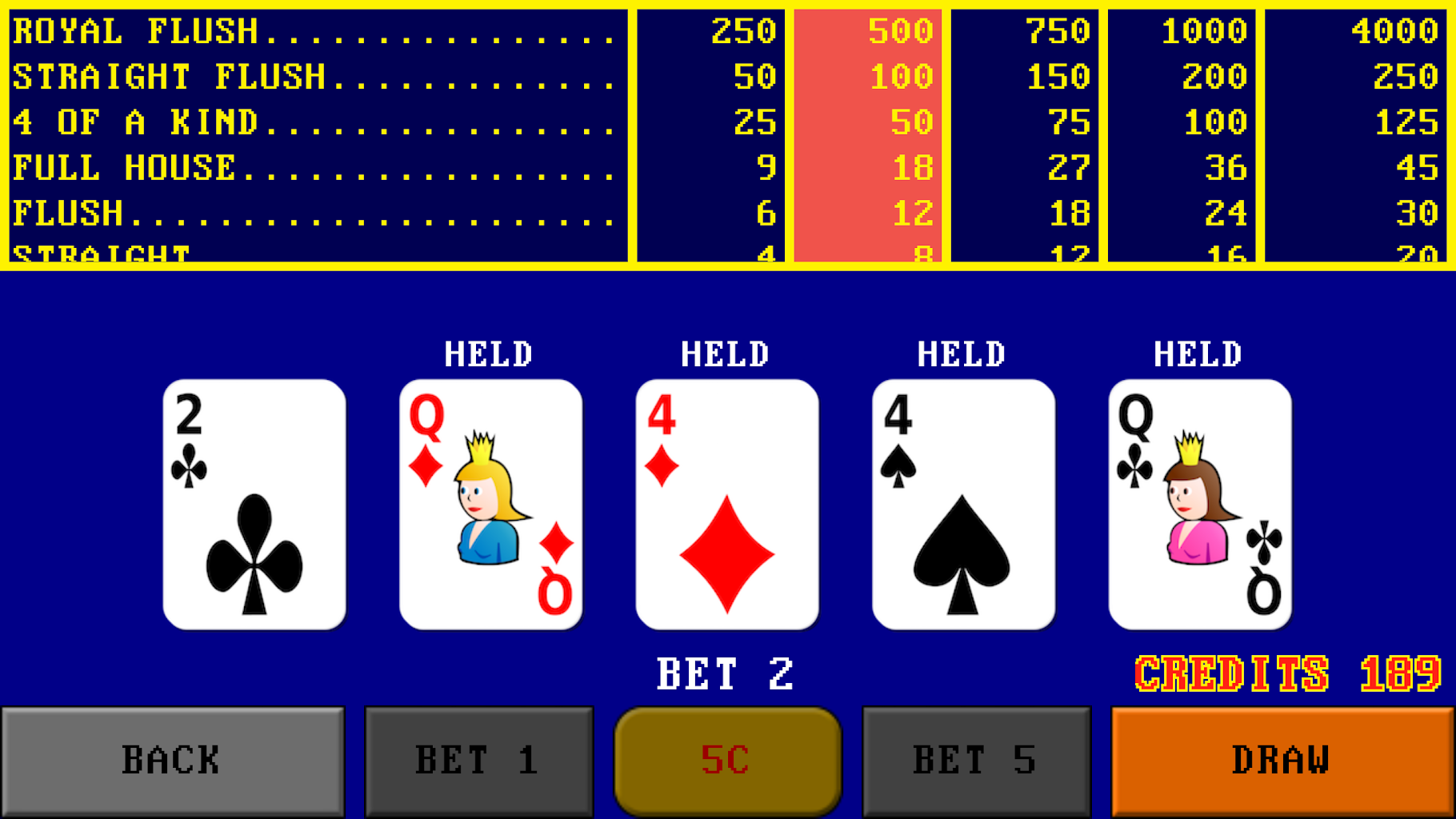 Video Poker Simulator