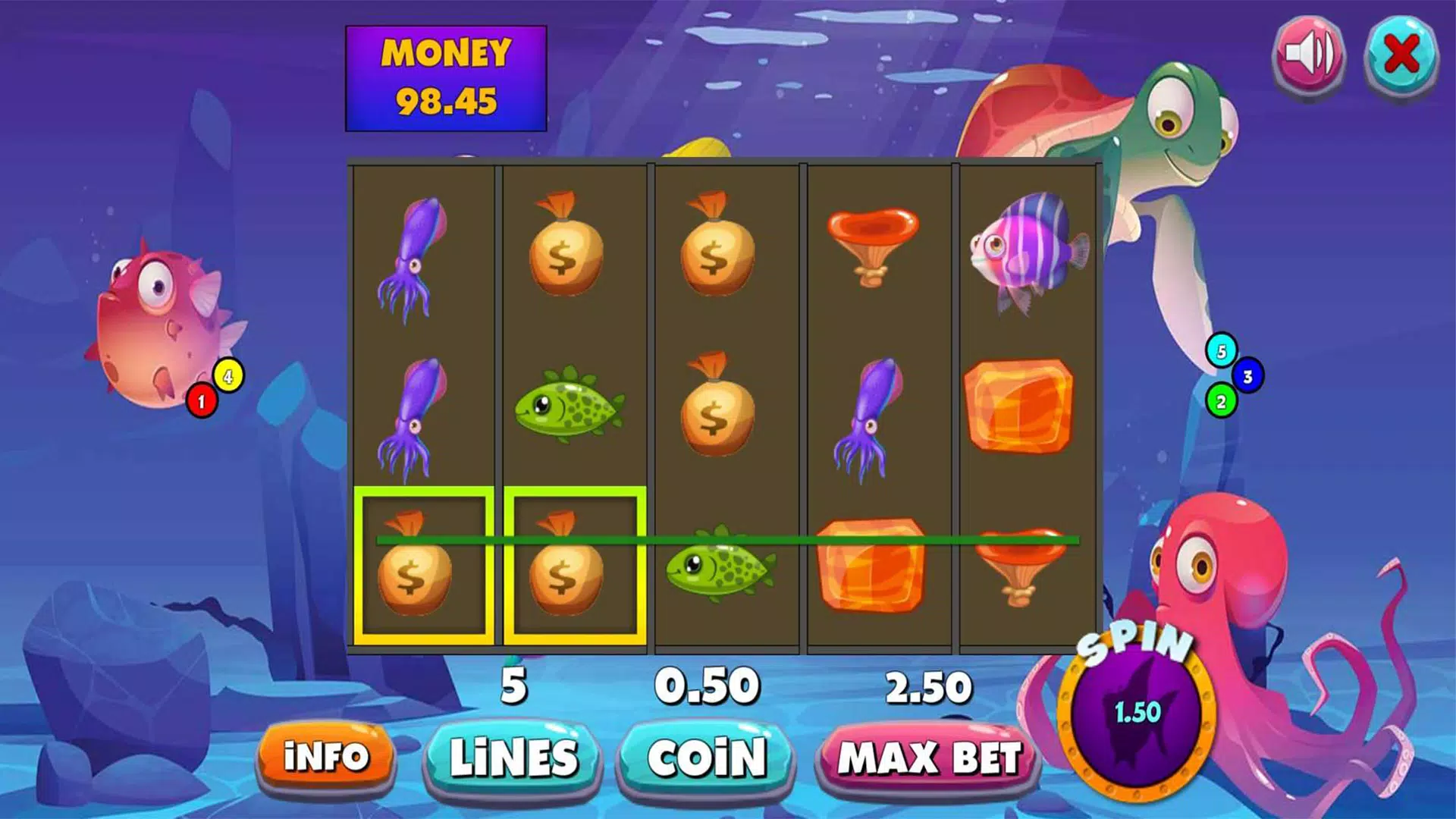 Jackpot underwater City slots