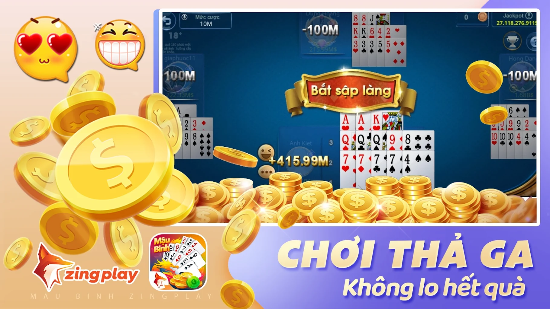 Poker VN ZingPlay ( Mậu Binh)